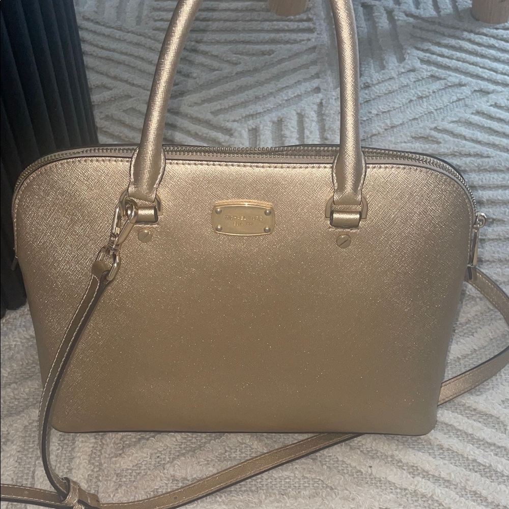 Michael Kors Metallic Gold Satchel